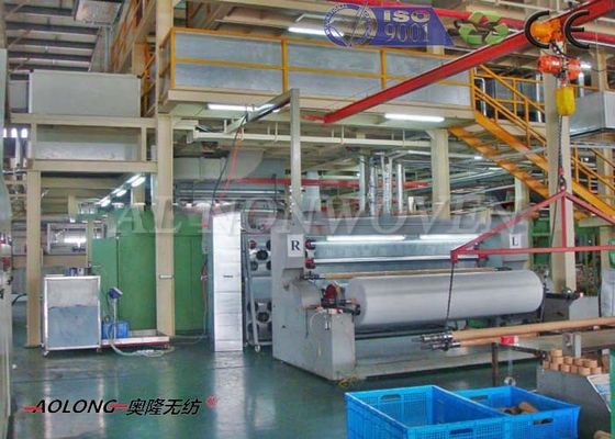 चीन क्रॉस / लाइन एम्बॉसिंग पैटर्न के साथ पीपी स्पनबेंड गैर बुना कपड़ा बनाने की मशीन आपूर्तिकर्ता