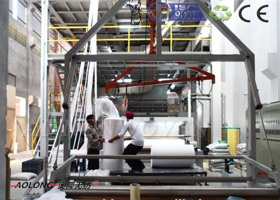 चीन CE / ISO9001 के साथ पूर्ण स्वचालित पीपी गैर बुना फैब्रिक बनाने की मशीन 200KW आपूर्तिकर्ता