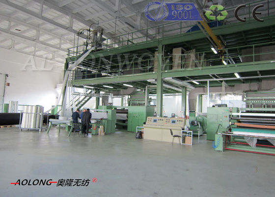चीन 3200mm एसएमएस Spunbond पीपी गैर बुना फैब्रिक बनाने की मशीन कम खपत 800 किलोवाट आपूर्तिकर्ता