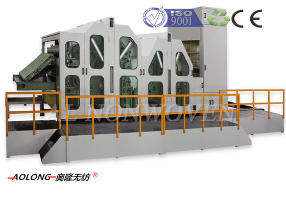 चीन पीपी फाइबर Nonwoven कार्डिंग मशीन लघु व्यवसायों के लिए 1500mm - 2500 मिमी आपूर्तिकर्ता